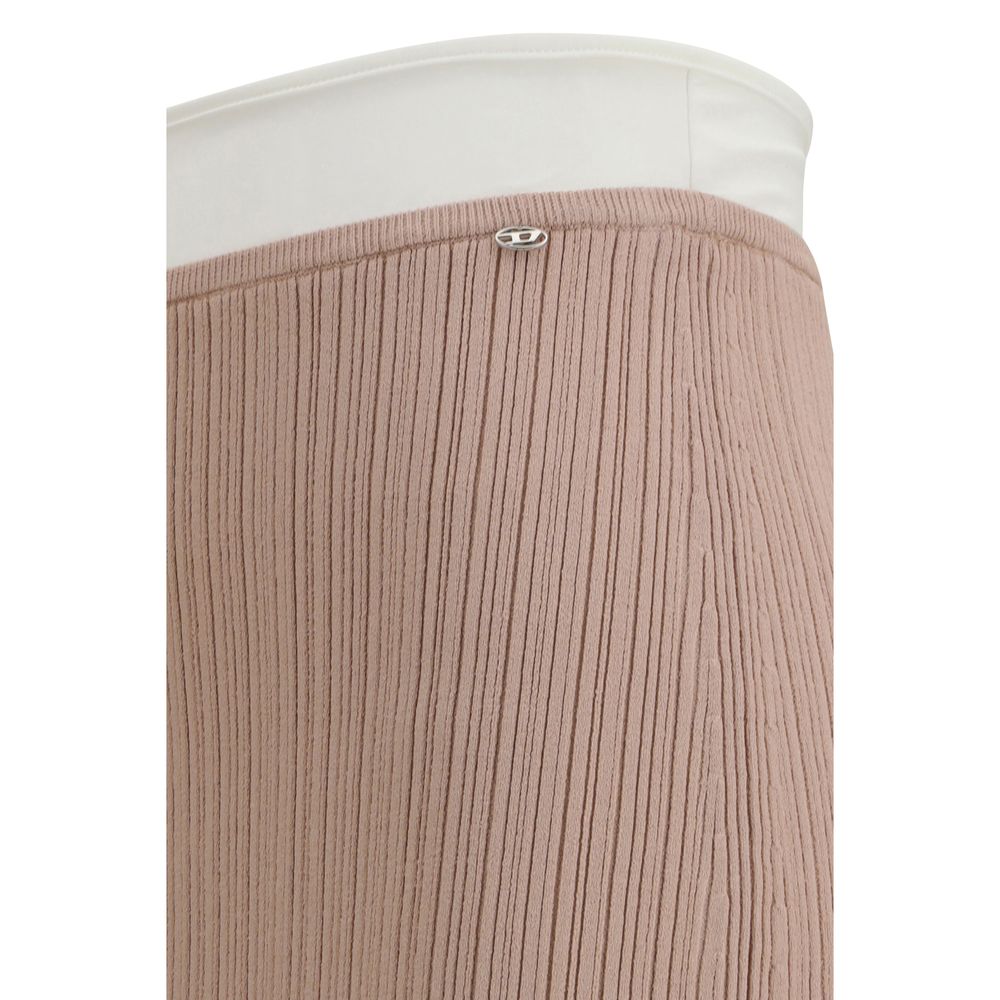 Diesel M-Zinia Multicolor Viscose Midi Skirt