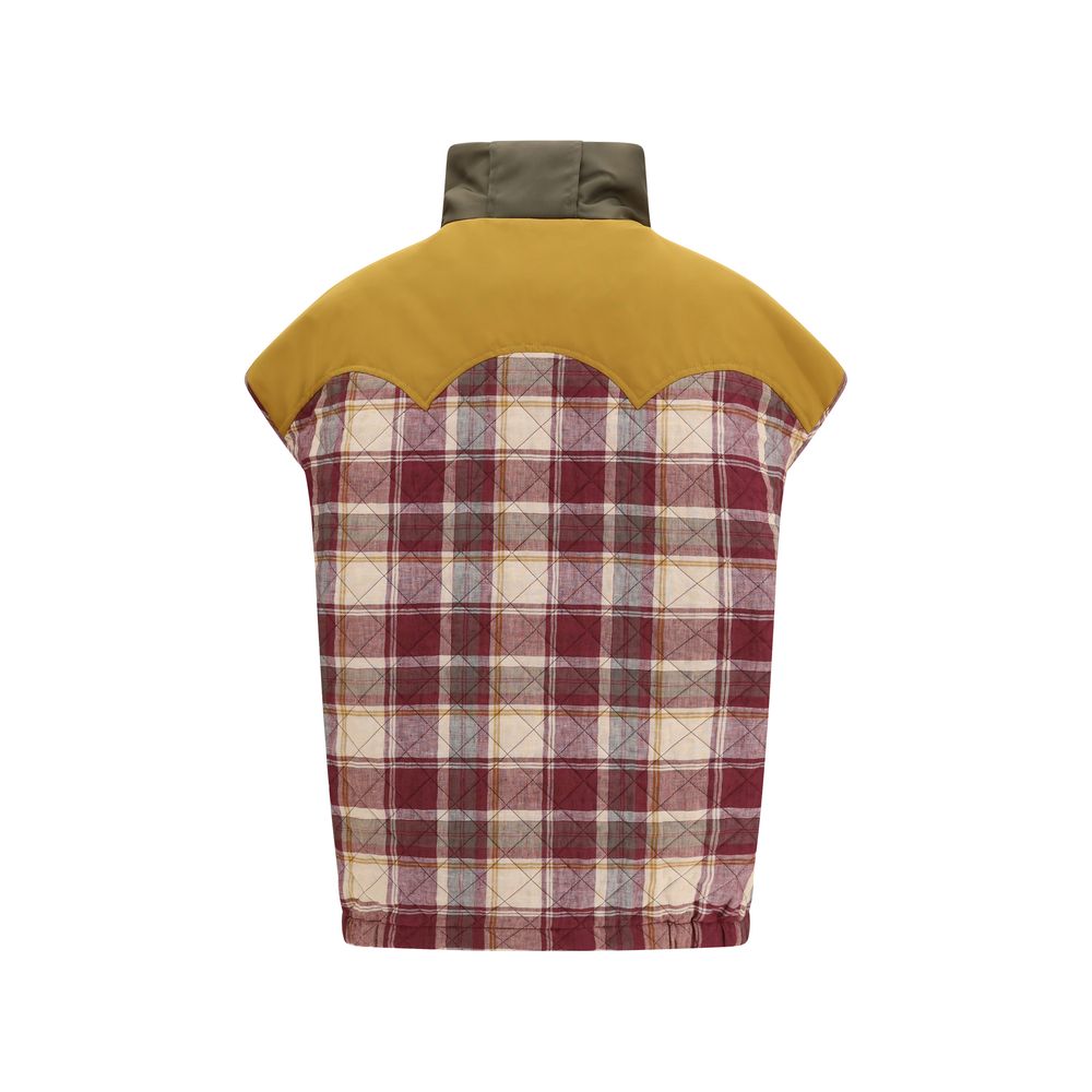 MARBELL Red Polyamide Sleeveless Jacket for Women