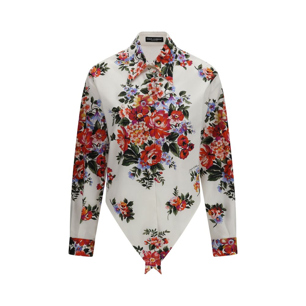 Dolce & Gabbana Multicolor Cotton Pattern Shirt for Women