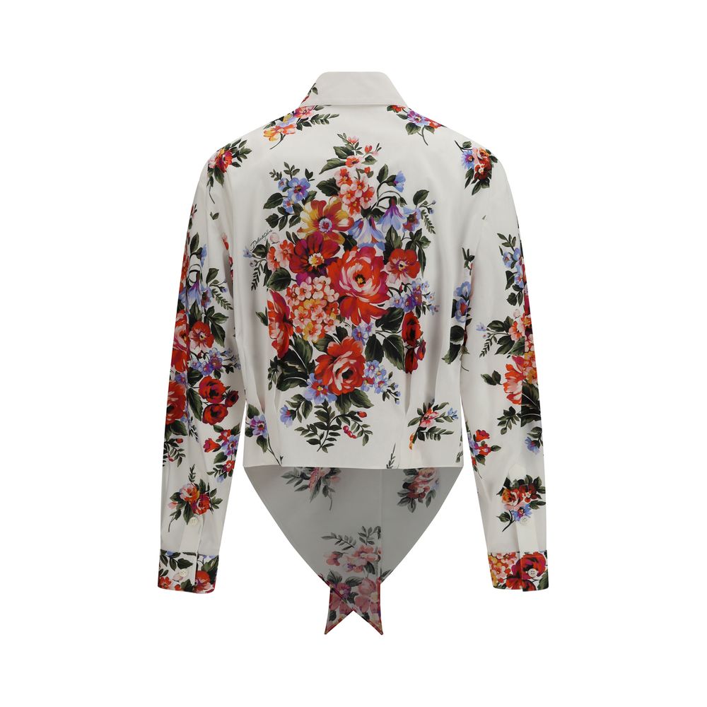 Dolce & Gabbana Multicolor Cotton Pattern Shirt for Women