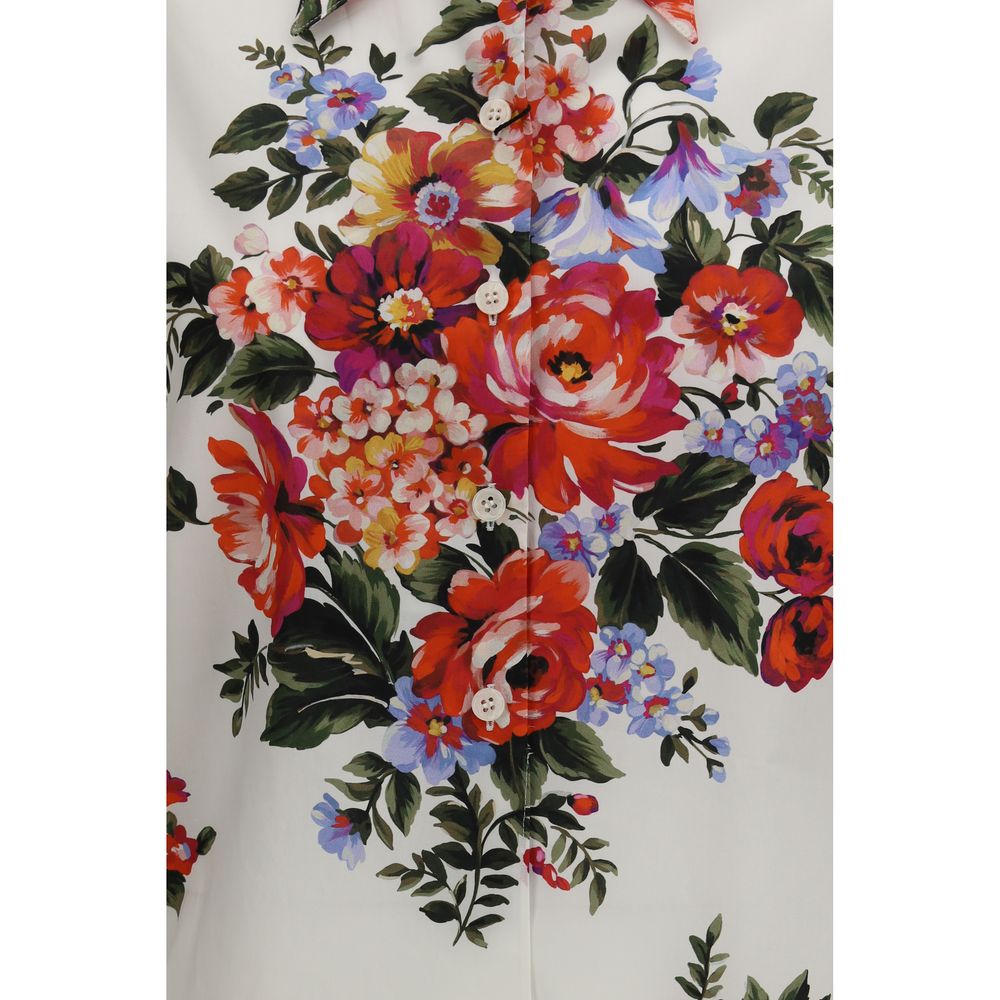 Dolce & Gabbana Multicolor Cotton Pattern Shirt for Women