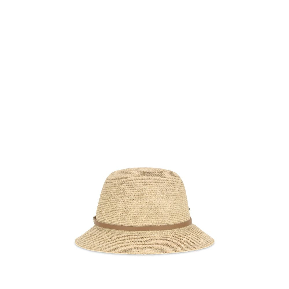 Helen Kaminski Beige Raffia Cloche Hat