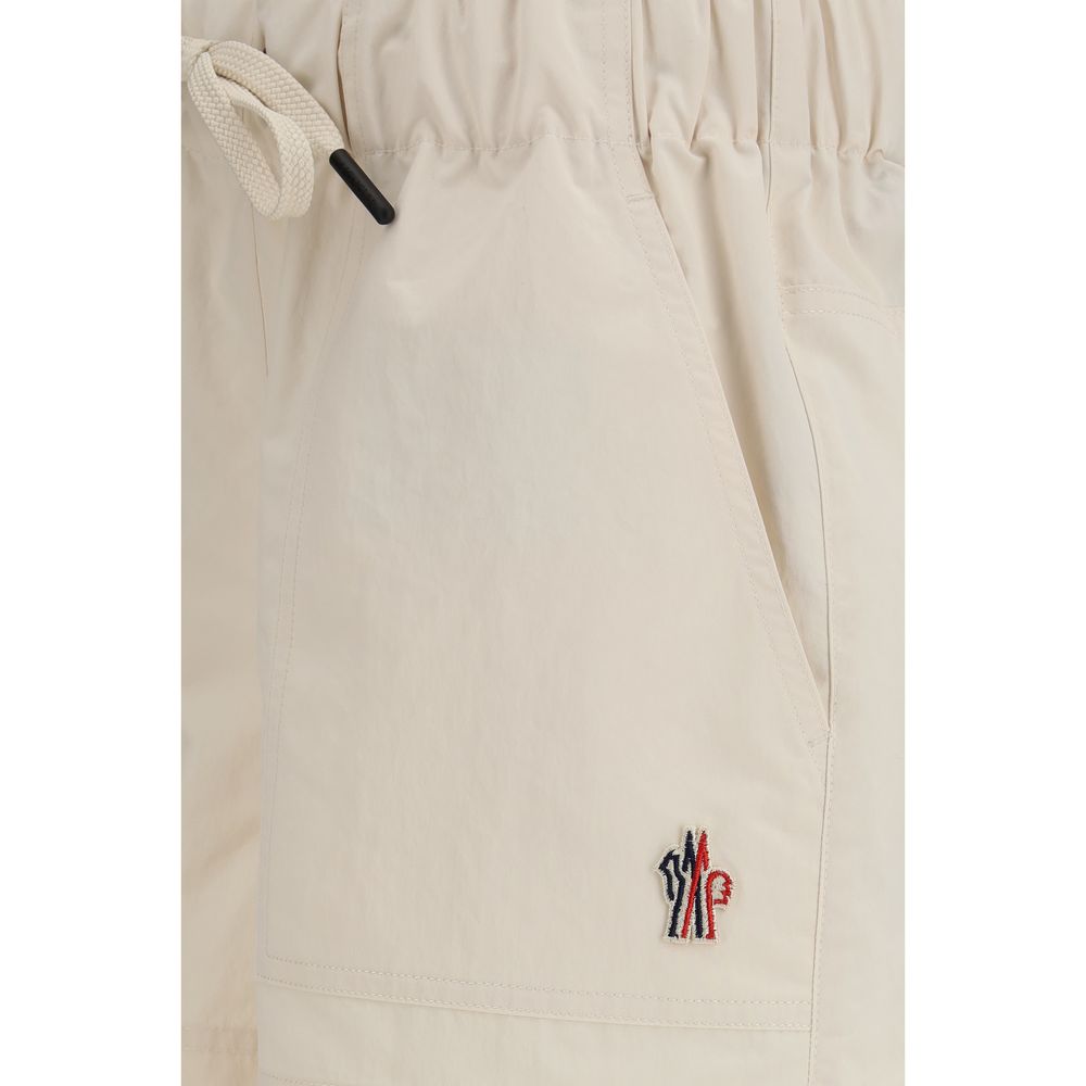 Moncler Grenoble Beige Polyester Bermuda Shorts for Women