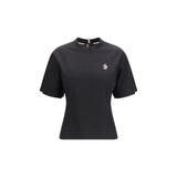 Moncler Grenoble Black Cotton T-Shirt for Women