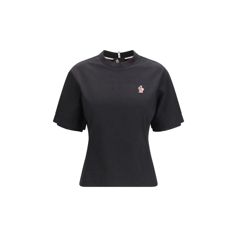 Moncler Grenoble Black Cotton T-Shirt for Women