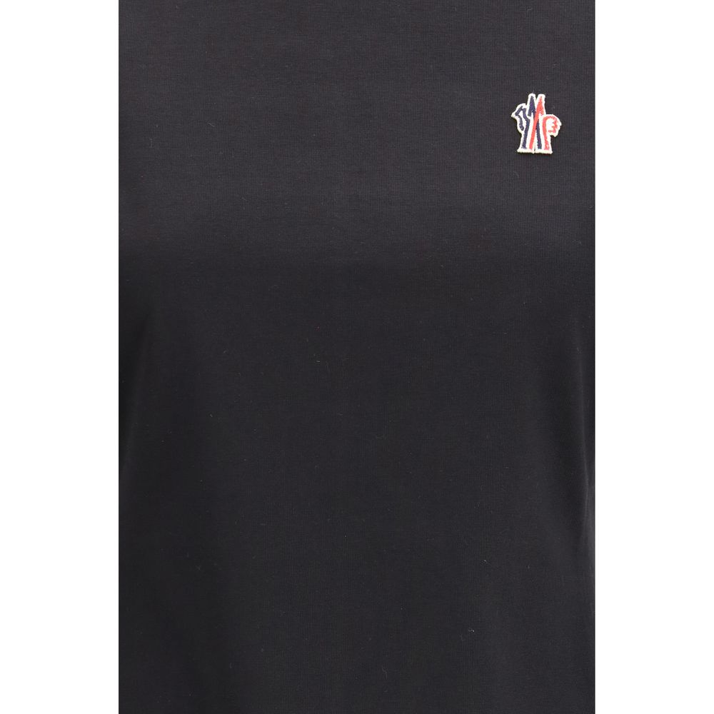 Moncler Grenoble Black Cotton T-Shirt for Women