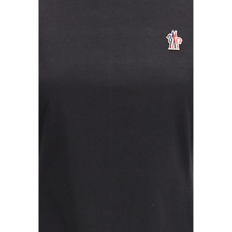 Moncler Grenoble Black Cotton T-Shirt for Women