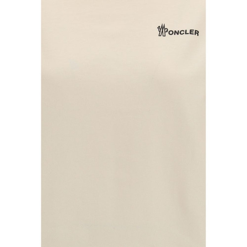 Moncler Grenoble Beige Cotton Sportswear T-Shirt for Women