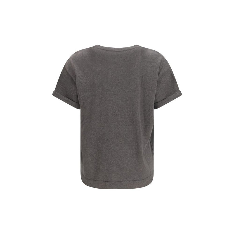 Brunello Cucinelli Gray Nylon T-Shirt for Women