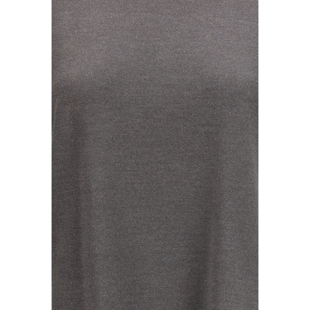 Brunello Cucinelli Gray Nylon T-Shirt for Women
