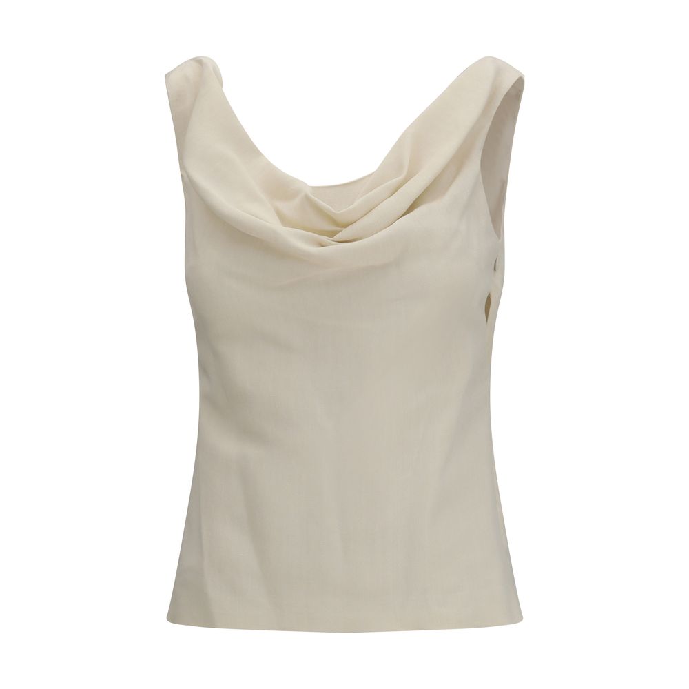 Brunello Cucinelli Beige Viscose Top for Women