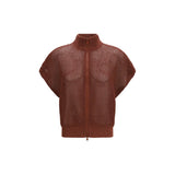 Brunello Cucinelli Bordeaux Cotton Sweatshirt