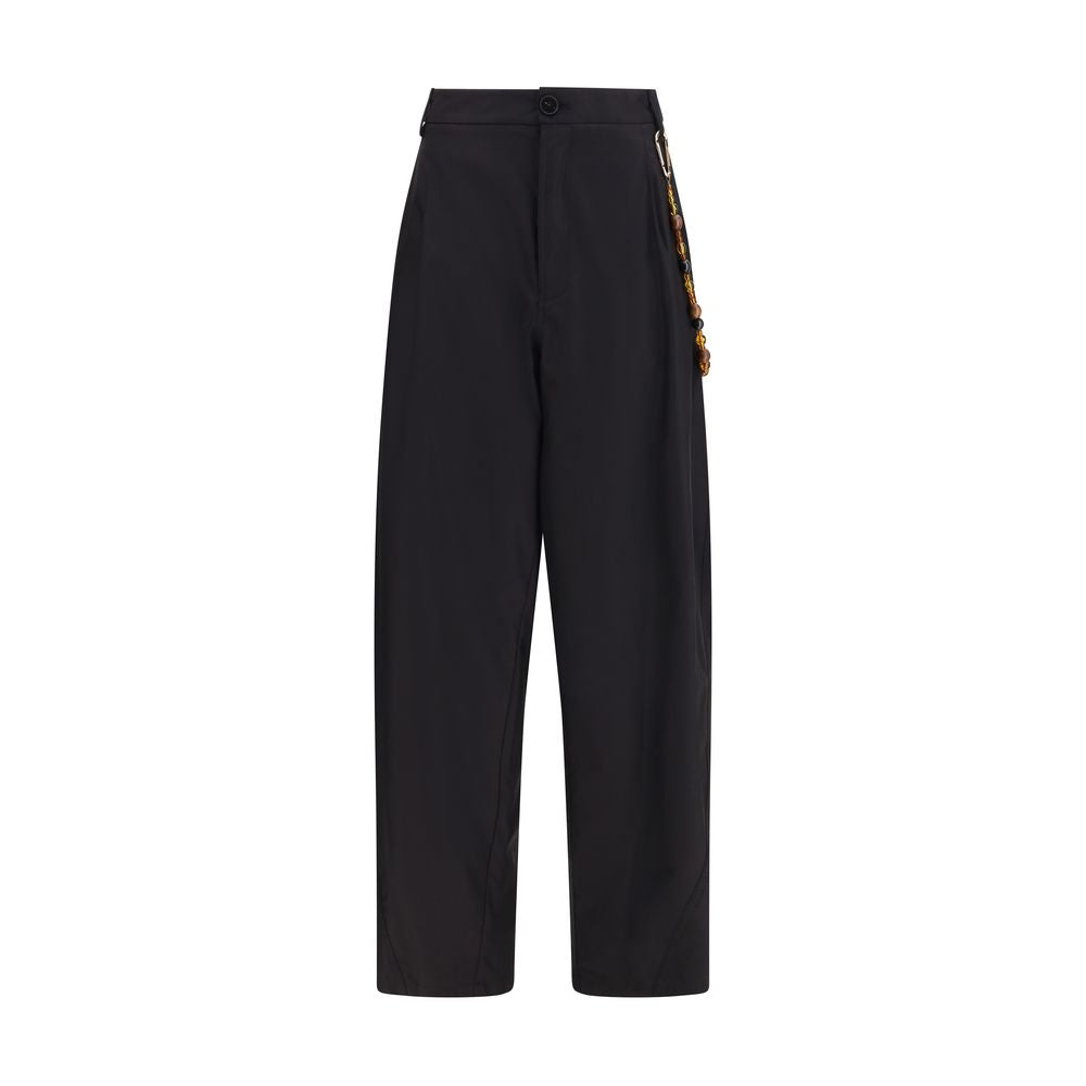 Darkpark Phebe Black Cotton Casual Pants for Women