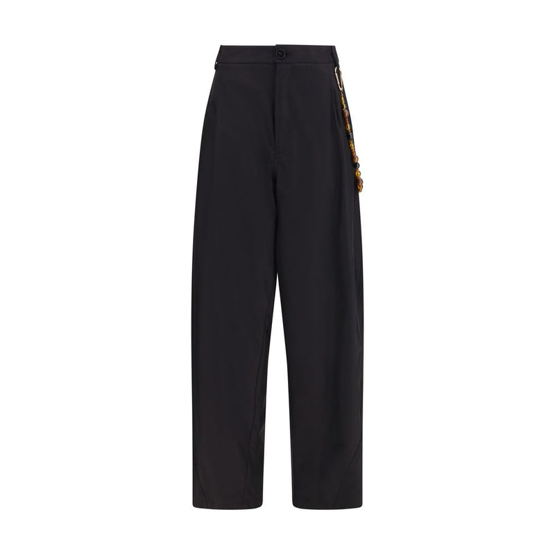 Darkpark Phebe Black Cotton Casual Pants for Women