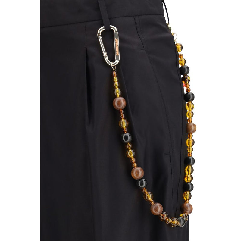 Darkpark Phebe Black Cotton Casual Pants for Women