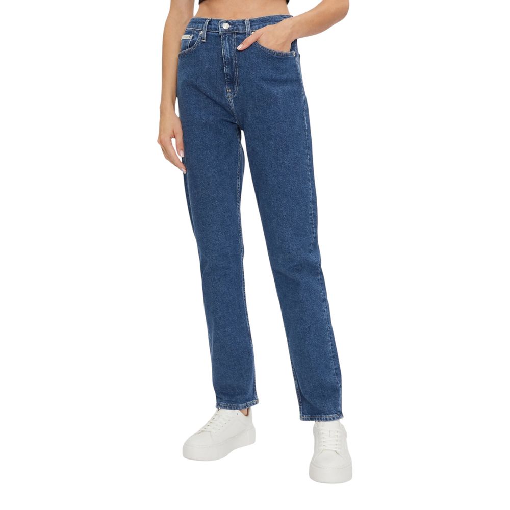 Calvin Klein Jeans Blue Cotton Skinny Jeans for Women