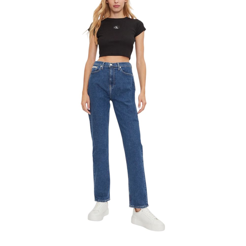Calvin Klein Jeans Blue Cotton Skinny Jeans for Women