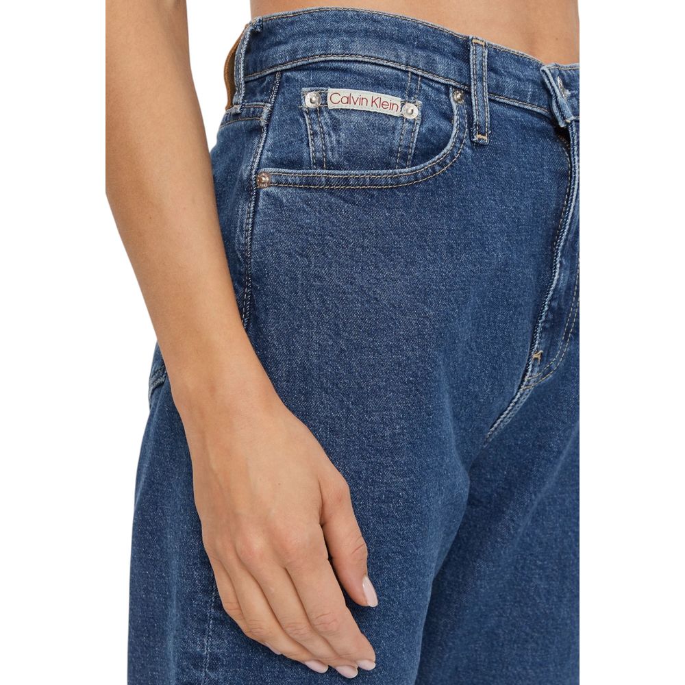 Calvin Klein Jeans Blue Cotton Skinny Jeans for Women
