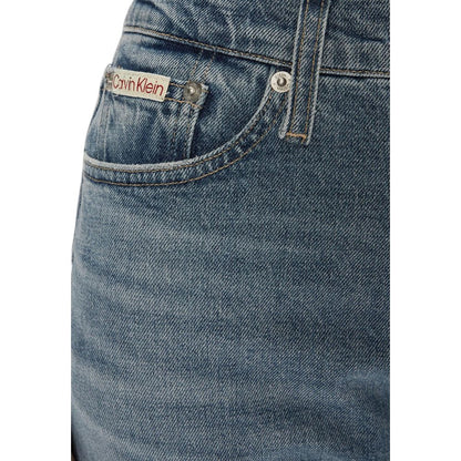 Calvin Klein Jeans Blue Cotton Skinny Jeans