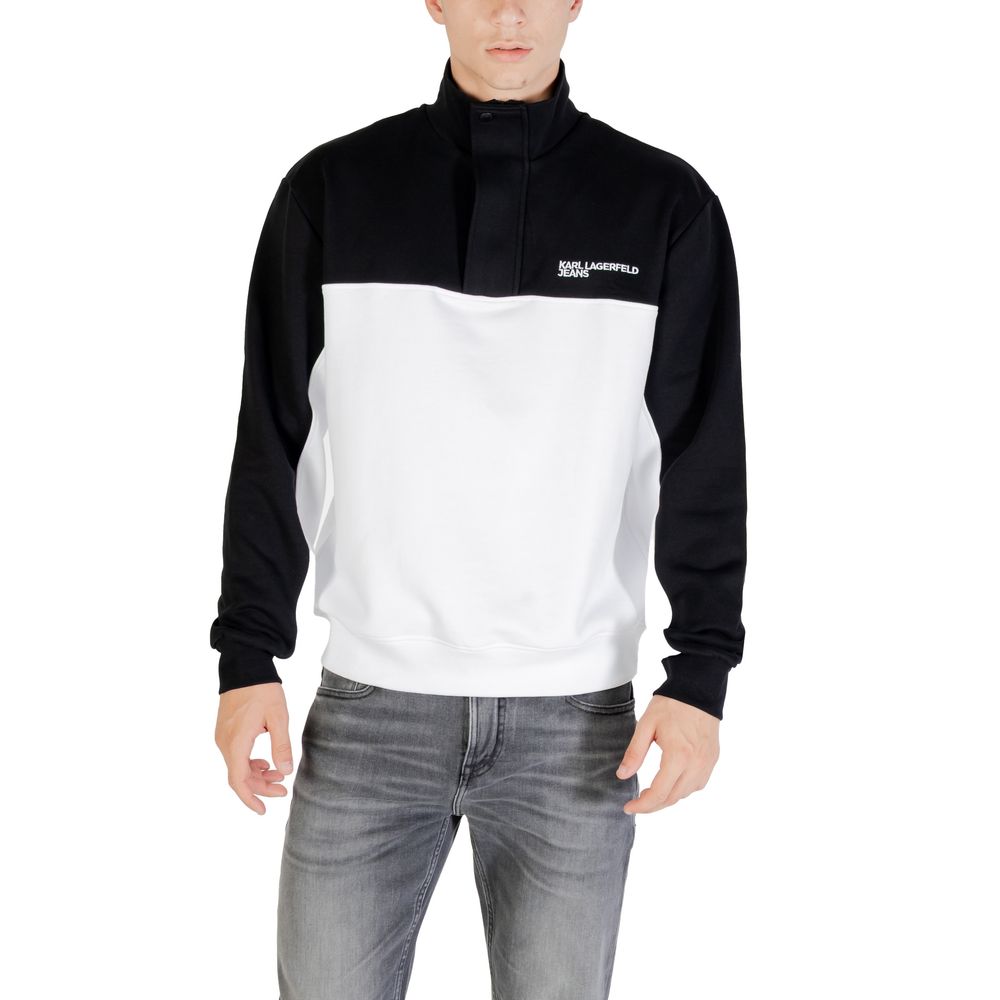 Sweat-shirt Karl Lagerfeld cornes noir et blanc