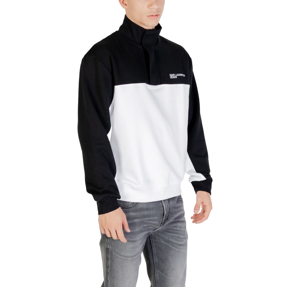 Sweat-shirt Karl Lagerfeld cornes noir et blanc