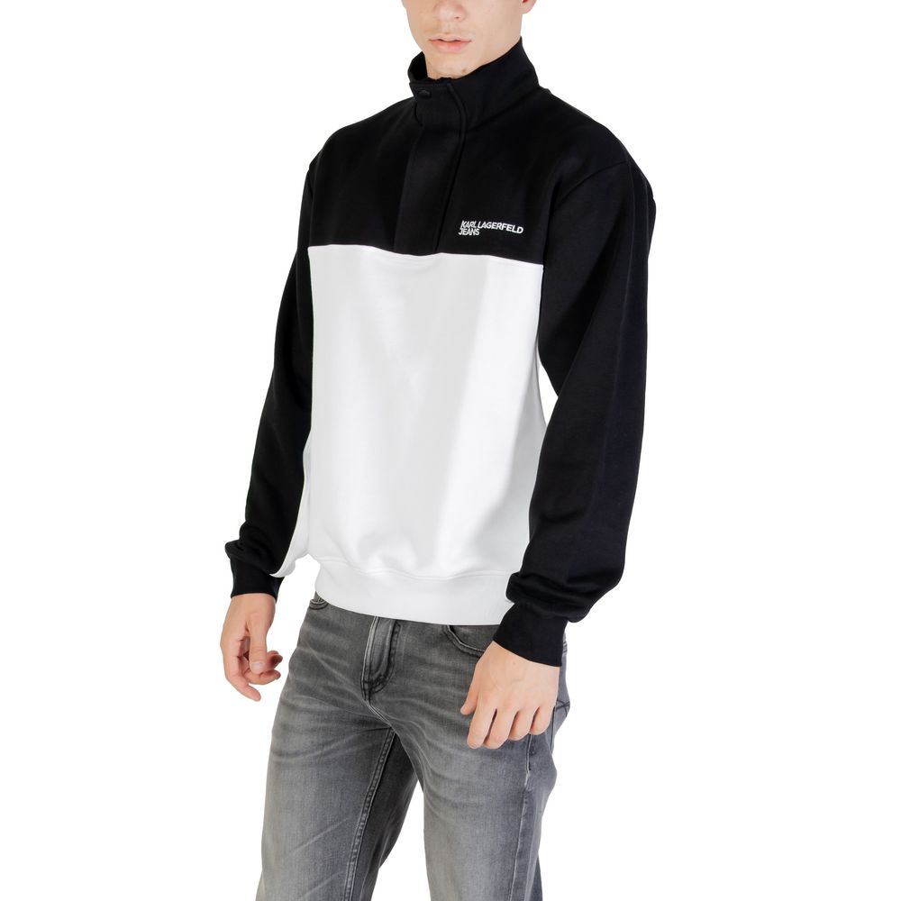 Sweat-shirt Karl Lagerfeld cornes noir et blanc