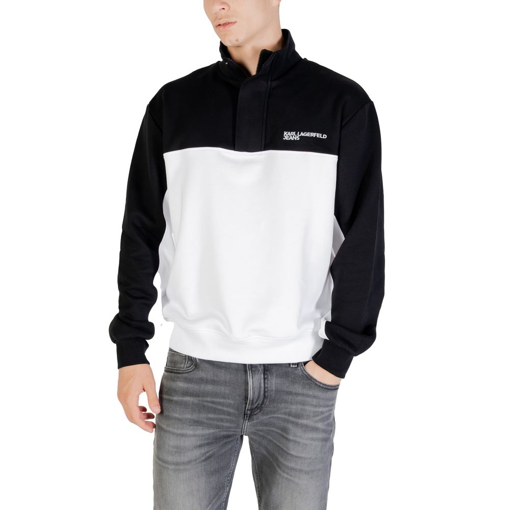 Sweat-shirt Karl Lagerfeld cornes noir et blanc