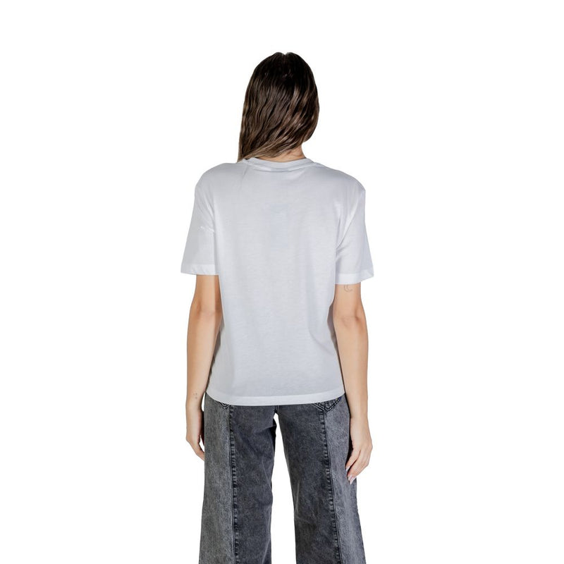 Karl Lagerfeld White Cotton T-Shirt - KLJ REG K LOGO TEE