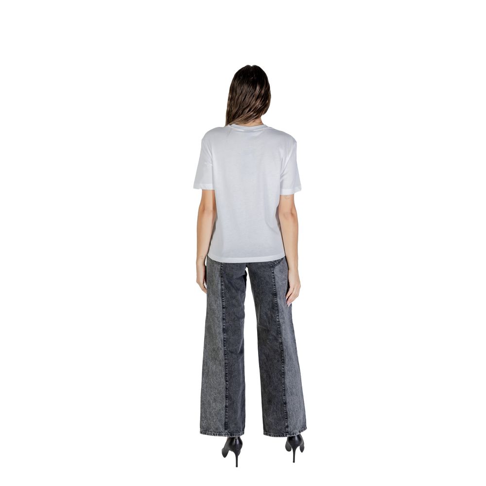 Karl Lagerfeld White Cotton T-Shirt - KLJ REG K LOGO TEE