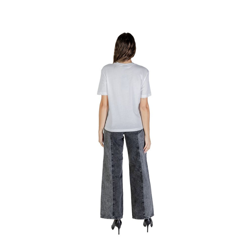 Karl Lagerfeld White Cotton T-Shirt - KLJ REG K LOGO TEE