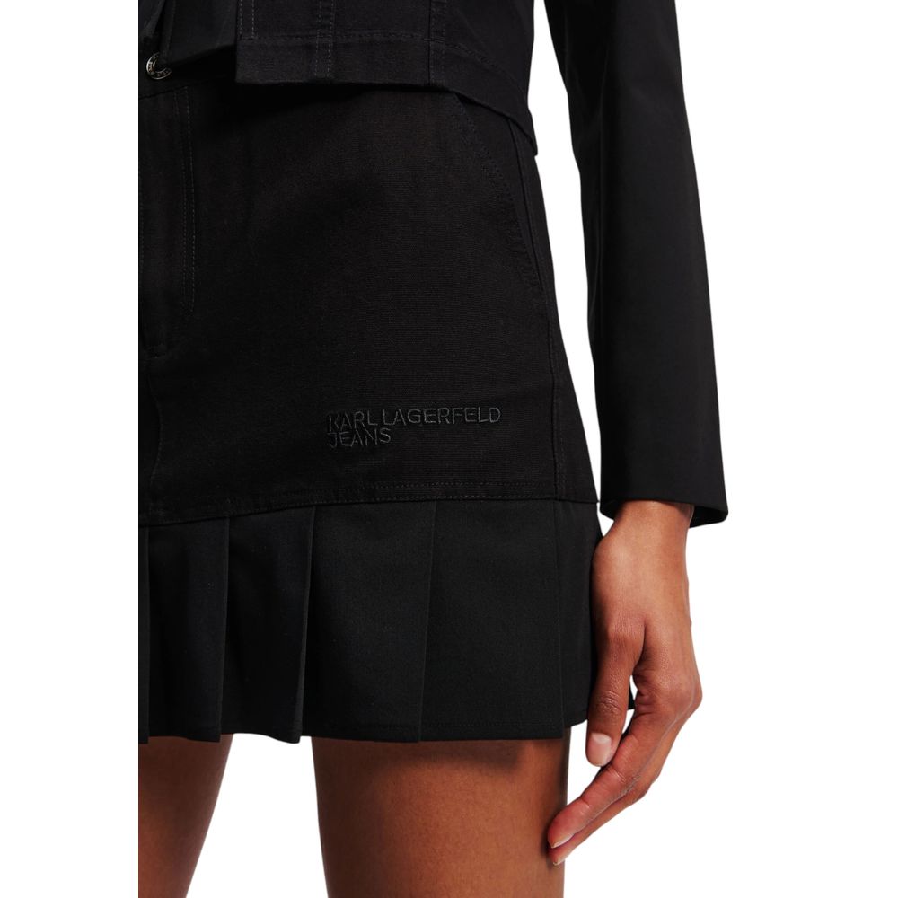 Karl Lagerfeld KLJ Pleated Mini Skirt in Black for Women