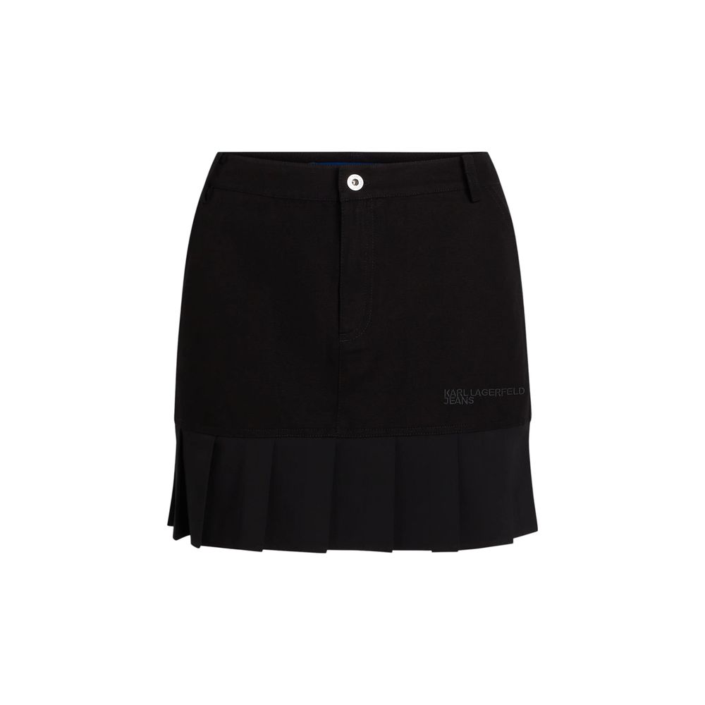 Karl Lagerfeld KLJ Pleated Mini Skirt in Black for Women