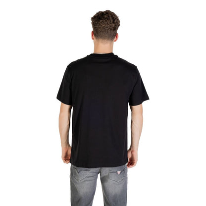 T-shirt en coton biologique noir Karl Lagerfeld
