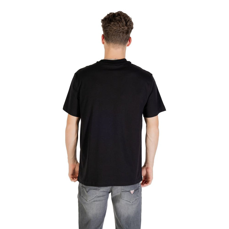 T-shirt en coton biologique noir Karl Lagerfeld