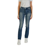 Armani Exchange Blue Cotton Skinny Jeans - Women's Slim Fit