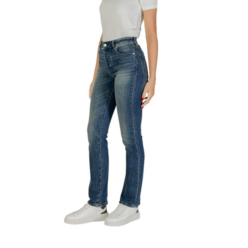 Armani Exchange Blue Cotton Skinny Jeans for Women
