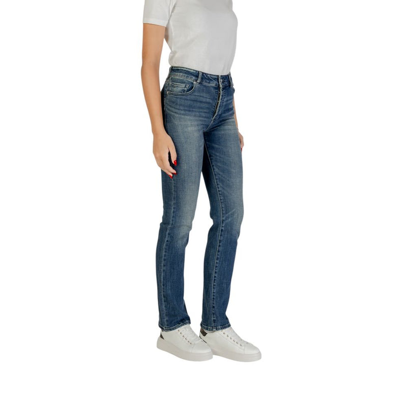 Armani Exchange Blue Cotton Skinny Jeans for Women