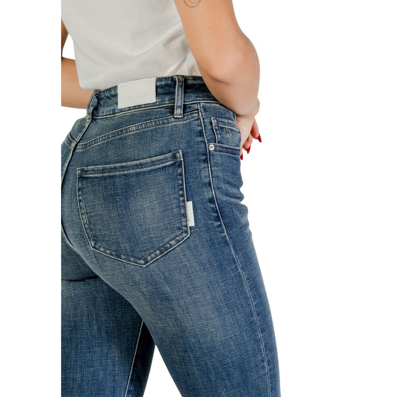 Armani Exchange Blue Cotton Skinny Jeans for Women