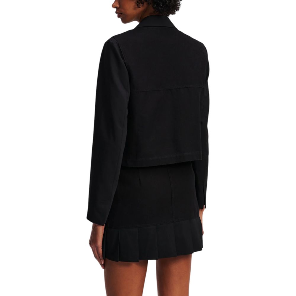 Karl Lagerfeld Black Polyester Blazer - KLJ Utility Blazer