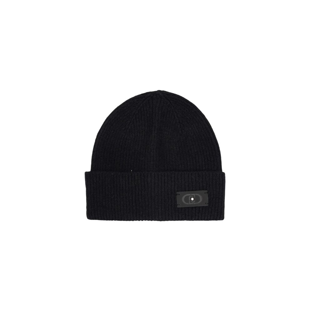 Liu Jo Black Polyester Beanie and Scarf Set