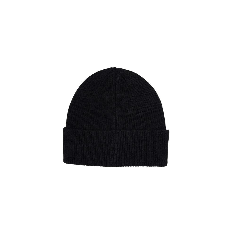 Liu Jo Black Polyester Beanie and Scarf Set