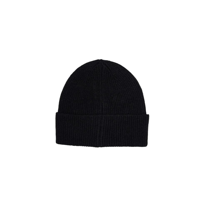 Liu Jo Black Polyester Beanie and Scarf Set
