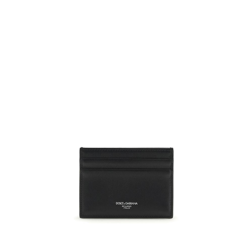 Portefeuille Dolce & Gabbana en coton noir