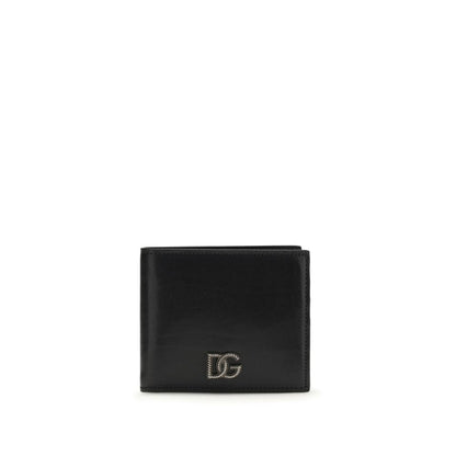 Dolce & Gabbana Zwarte Portemonnee van Kalfsleer