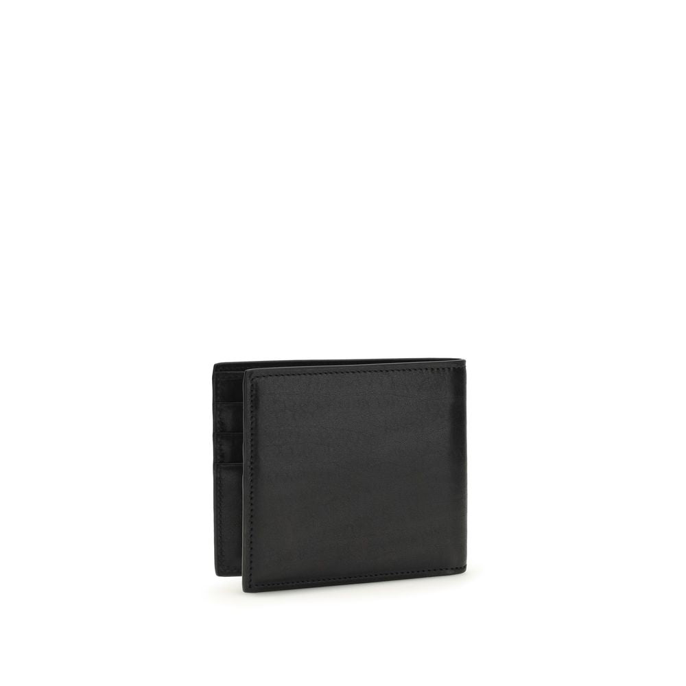 Portefeuille Dolce & Gabbana en cuir de veau noir Bos Taurus