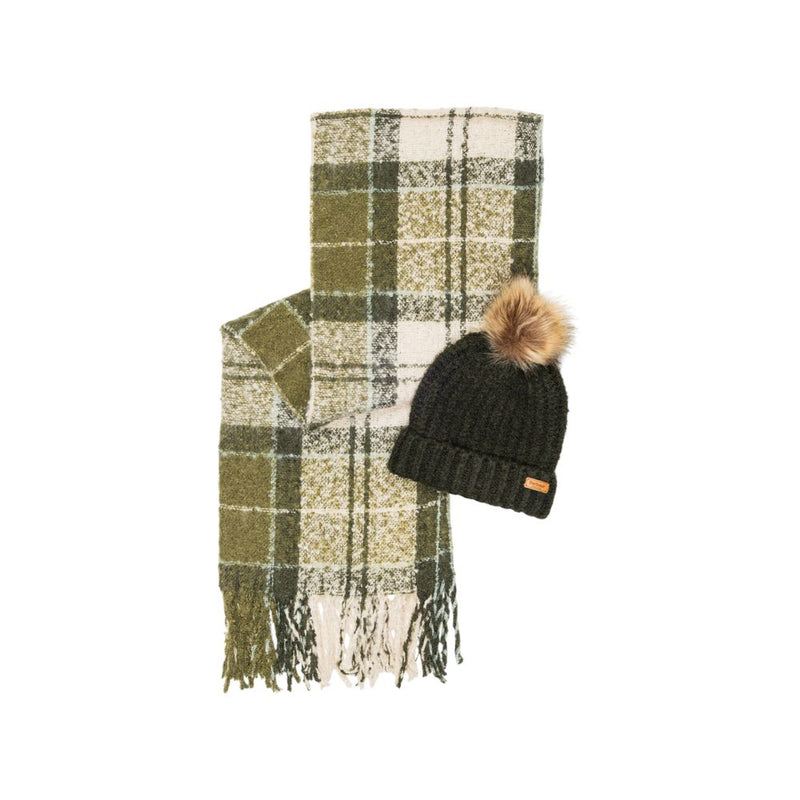 Barbour Green Polyester Beanie - Stylish and Cozy Winter Accessory