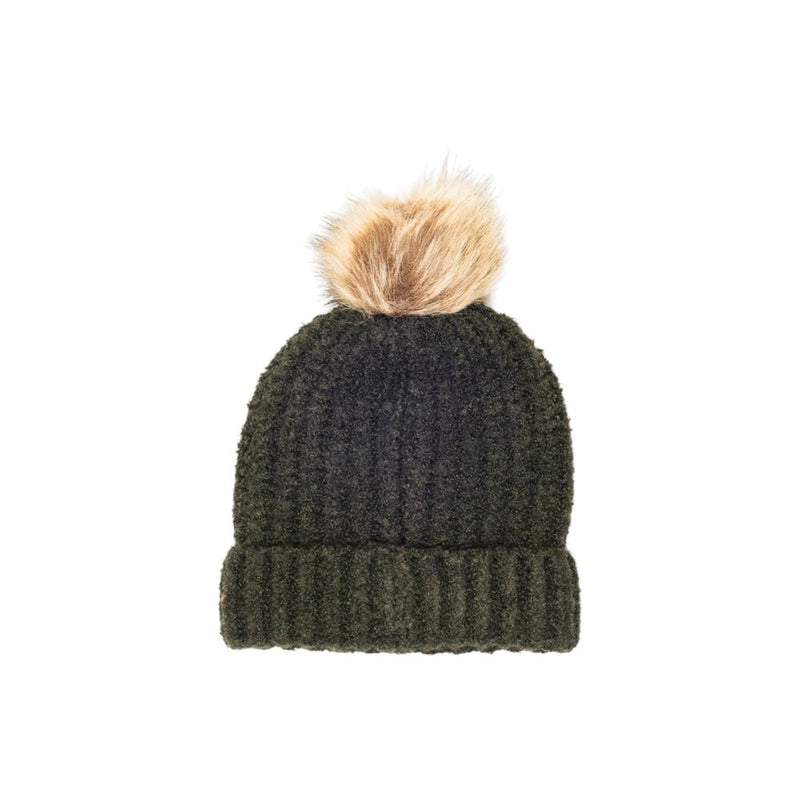 Barbour Green Polyester Beanie - Stylish and Cozy Winter Accessory