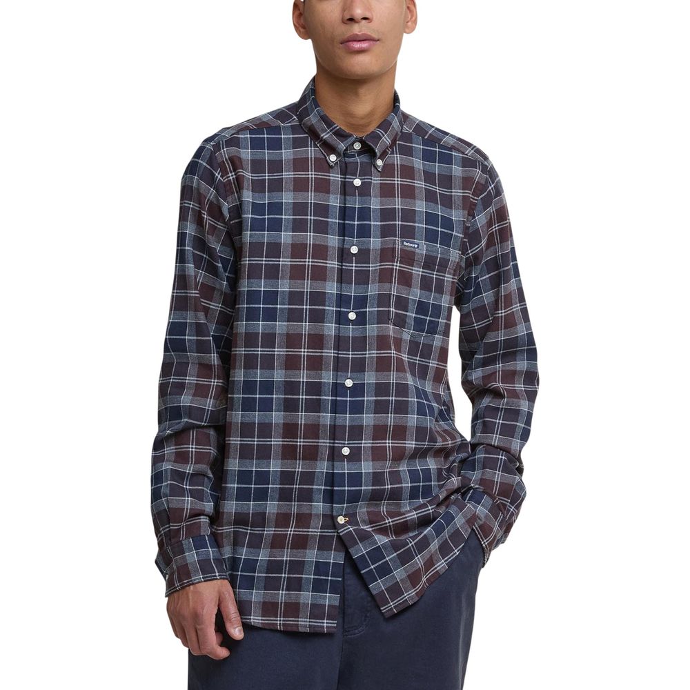 Chemise Barbour en coton bicolore à motifs