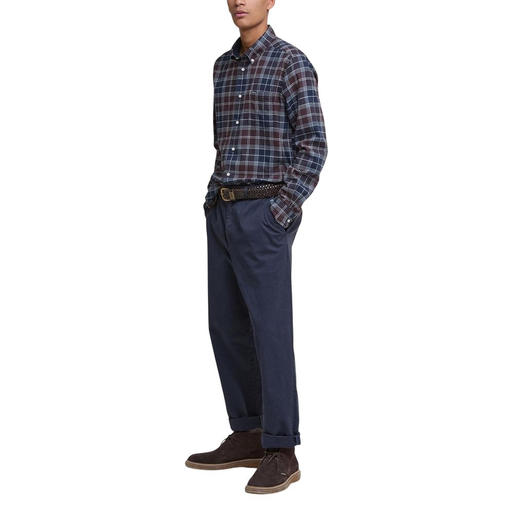 Chemise Barbour en coton bicolore à motifs