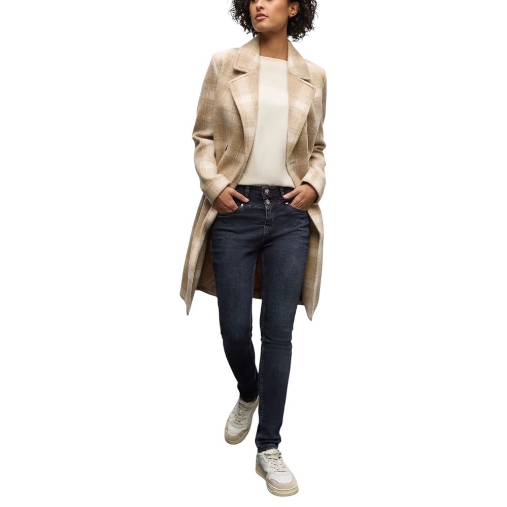 Street One Blue Cotton Skinny Jeans for Women - Model 379541